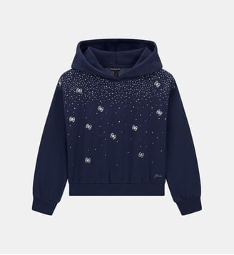 Sweat à capuche enfilable - Guess - Bleu marine