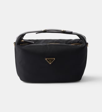 Mini sac Chérie en Re-Nylon - Prada - Noir et doré