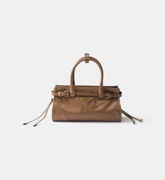 Mini sac à main Bonnie en cuir - Prada - Poudre