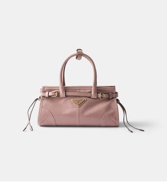 Mini sac à main Bonnie en cuir - Prada - Rose