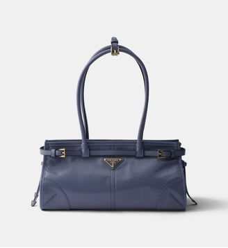 Sac à main Prada Bonnie en cuir - Prada - Bleu