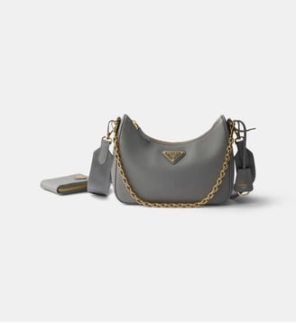 Sacà main Re-Edition 2005 en cuir Saffiano - Prada - Gris