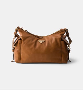 Grand sac Explore en cuir nappa - Prada - Marron
