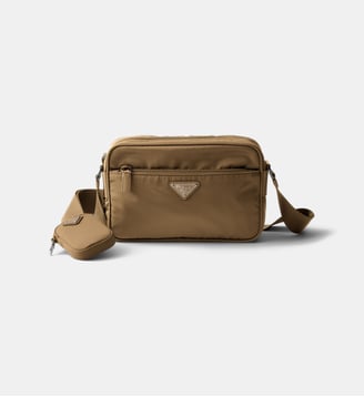 Sac porté épaule en Re-Nylon - Prada - Marron
