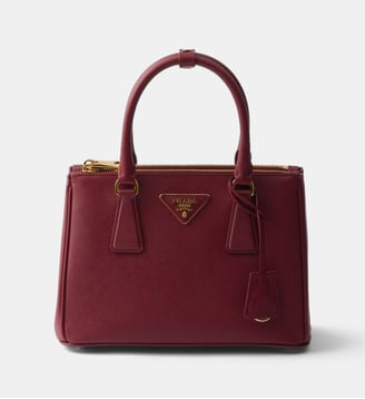 Petit sac Galleria en cuir Saffiano - Prada - Rouge