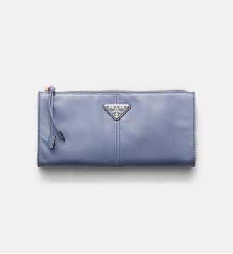 Pochette en cuir - Prada - Bleu