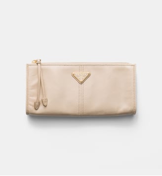 Pochette en cuir - Prada - Neutre