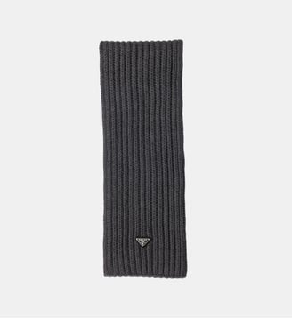 Écharpe en laine - Prada - Gris