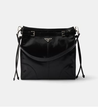 Sac porté épaule Bonnie en cuir - Prada - Noir