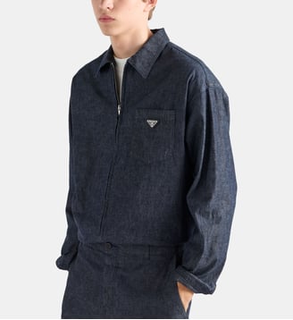 Chemise en chambray - Prada - Bleu