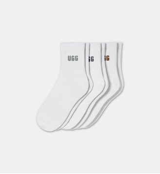 Chaussettes Quinlin Logo Quarter (Lot de 3) - Ugg - Blanc