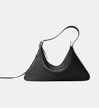 Sac à main Hobo Rider M en cuir - Bonastre - Noir