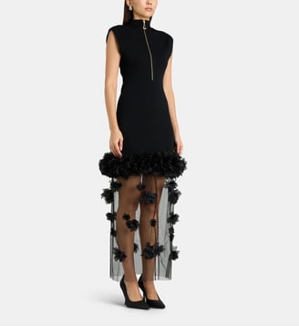Robe longue Fleura - Aje - Noir