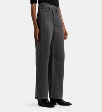 Jean Florence large coton denim - F.A.M. - Carbone