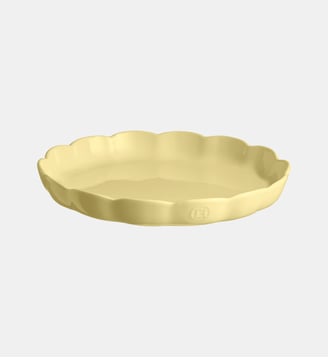 Plat à tarte Madeleine - Emile Henry - Jaune vanille