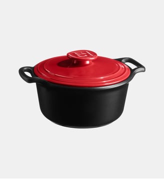 Cocotte - 3 l - Emile Henry - Rouge et noir