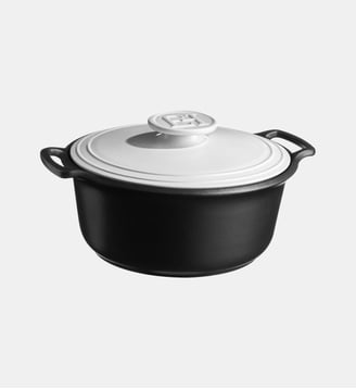 Cocotte - 4 l - Emile Henry - Craie et noir