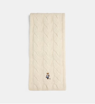 Écharpe en maille torsadée - Polo Ralph Lauren - Cream