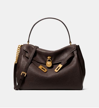 Sac à main LG Flap TH Satchel - Michael Kors - Chocolat
