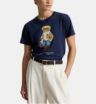 T-shirt à col rond - Polo Ralph Lauren - Bleu marine