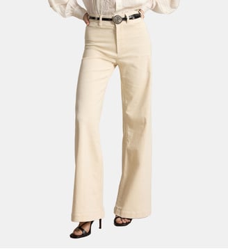 Pantalon Beaton évasé - Polo Ralph Lauren - Beige clair