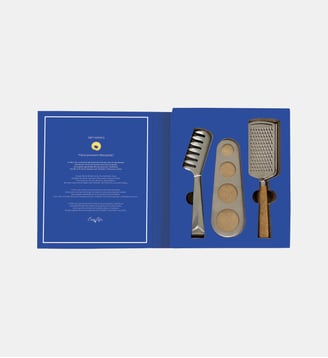 Coffret Pâtes Portion Râpe et Pince - Easy Life - Bleu