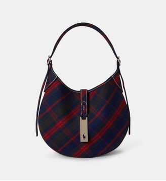 Sac Shoulder Polo ID en sergé écossais - Polo Ralph Lauren - Multicolore