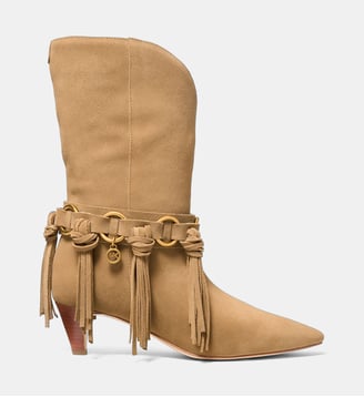 Bottines à franges Daniela - Michael Kors - Beige