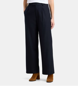 Pantalon large Pasha - Leon & Harper - Navy