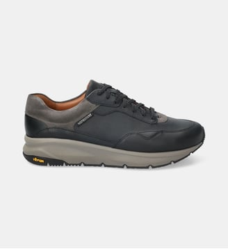 Baskets basses Giani en cuir - Mephisto - Noir et gris