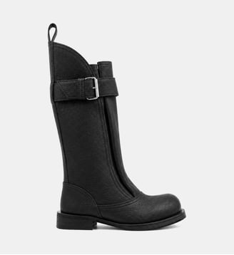 Bottes Riff biker en cuir - Iro - Black