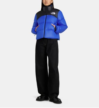 Doudoune réversible Nuptse coupe vent et déperlante - The North Face - Bleu roi