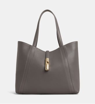 Sac cabas Goccia L cuir - Furla - Gris foncé