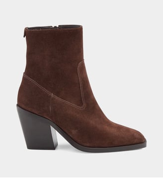 Bottines à talon bloc Lola - Cosmoparis - Chocolat
