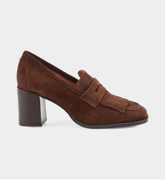 Mocassins à talons Anouk - Cosmoparis - Chocolat