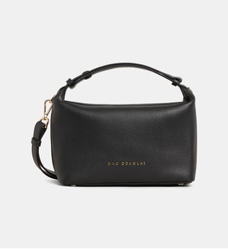 Sac à main Gloria Alba cuir grainé - Mac Douglas - Noir