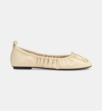 Ballerines Plisse en cuir nappa - Sergio Rossi - Beige clair