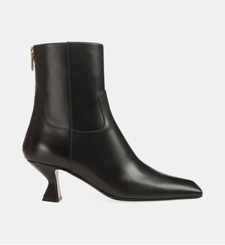 Bottines Sculpt en cuir talon biseauté - Sergio Rossi - Noir