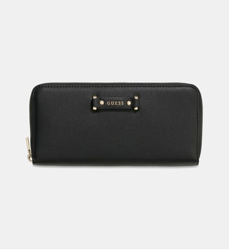 Portefeuille Dorothy Large Zip Around - Guess - Noir