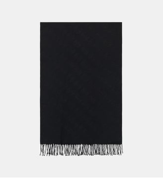 Écharpe à franges - Guess - Noir