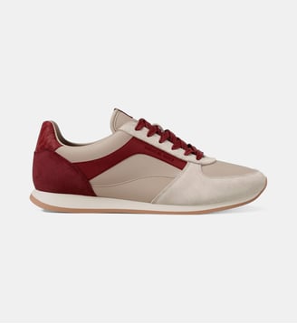 Baskets Basses Cindy Trainer - Michael Kors - Beige et rouge