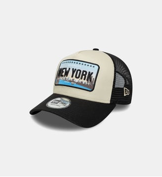 Casquette Trucker - New Era - Beige et noir