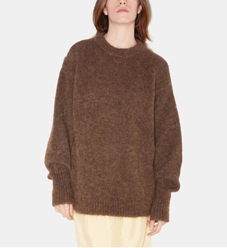 Pull Kurt en mohair - Roseanna - Beige