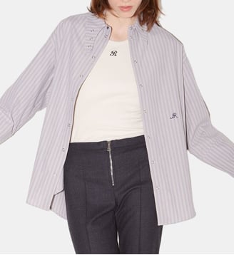 Chemise Ally rayée - Roseanna - Perle