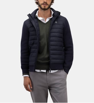 Veste hybride à capuche amovible - El Ganso - Marine