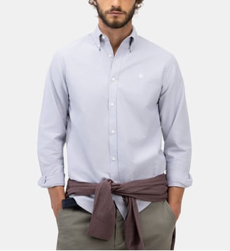 Chemise Oxford à col boutonné - El Ganso - Gris