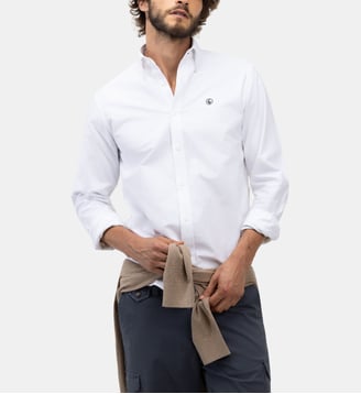 Chemise Oxford à col américain - El Ganso - Blanc