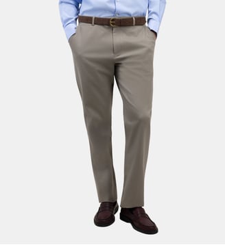 Pantalon structuré taupe délavé - El Ganso - Taupe