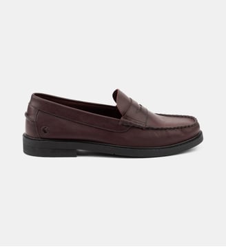 Mocassins classiques en cuir à bout rond - El Ganso - Bordeaux