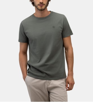 T-shirt col rond - El Ganso - Vert
